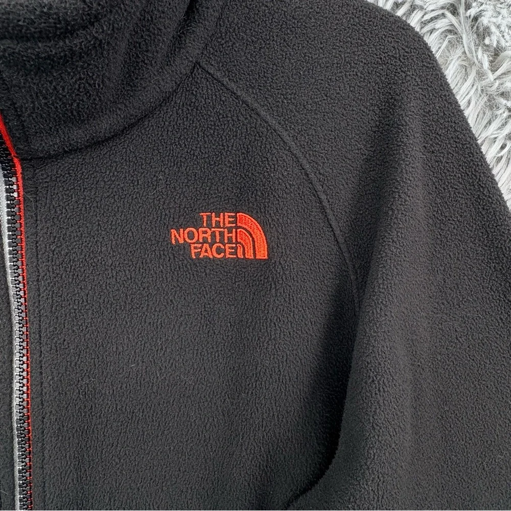 North Face Jacket Boys XL Fits Womens Medium Performance Fleece Full Zip Black